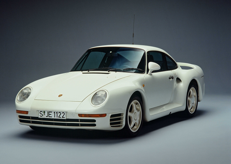 The 959 as it debuted in 1986.